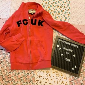 FCUK full zip sweater